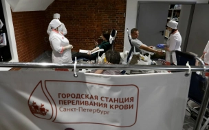 В Петербурге железнодорожники сдали 33 литра крови