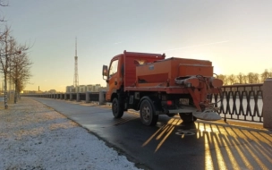 "Снежные" пункты Петербурга приняли более 100 тыс "кубов" снега