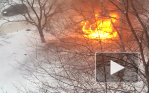 Видео взрыва автомобиля в Луганске где погиб глава народной милиции ЛНР