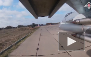 Минобороны опубликовало видеокадры боевых вылетов Су-35С ВКС России в ходе спецоперации