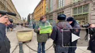 В Петербурге прошла пикетная очередь солидарности с жителями регионов, борющимися против сжигания токсичных отходов