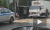 В Сертолово грузовик протаранил военный УАЗ