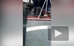 На корвете "Гремящий" установили ограждения после падения журналиста