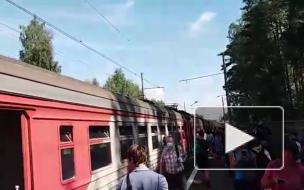 Электричка на маршруте "Санкт-Петербург – Ладожское озеро" задымилась во время движения