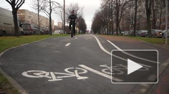 На Бухарестской улице появилась "европейская" велодорожка 