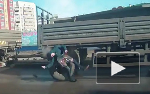 Страшное видео из Татарстана: грузовик снес пешехода