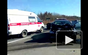 В Гатчинском районе в ДТП пострадали 4 женщины