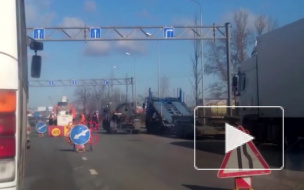 Петербуржцы возмущены ремонтом и рекордной пробкой на Московском шоссе