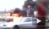 BMW X5 сгорела возле Балтийского вокзала 