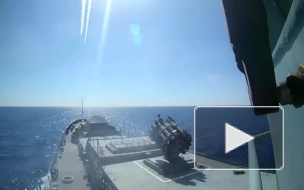 Опубликовано видео удара ВМФ России по боевикам в Сирии