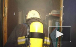 В ночном пожаре на проспекте Большевиков мужчина отравился угарным газом