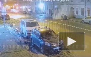 Момент обрушения здания на Гороховой попал на видео