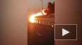 Движение по Крымскому мосту приостановили из-за горящей ...