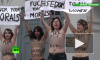 Путина и Меркель атаковали голые Femen с непристойностями