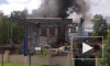 Пожар в ангаре автосервиса на Киевской улице попал на видео
