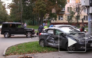 В Москве очередной Гелендваген попал в аварию 