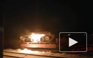 Белорусский протестующий поджег танк под Минском