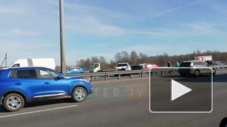 Видео: на КАДе произошло массовое ДТП