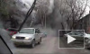 Появилось видео мощного пожара в центре Перми