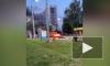 Видео с места ДТП: В Брянске после ДТП Alfa Romeо выгорела дотла 