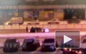 Ограбление и драка на проспекте Просвещения попали на видео
