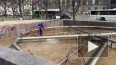 В Петербурге помыли фонтаны на Московской площади