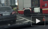 Видео: в Петербурге два автомобиля столкнулись на Октябрьской набережной