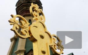 С малых главок Собора Петра и Павла в Петергофе начали снимать леса