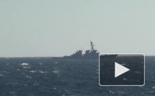Минобороны РФ разместило видео вторжения эсминца ВМС США в территориальные воды