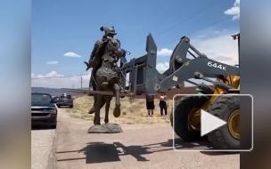 В Альбукерке снесли памятник конкистадору