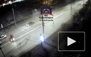 Видео смертельной аварии в Красноярске появилось в интернете