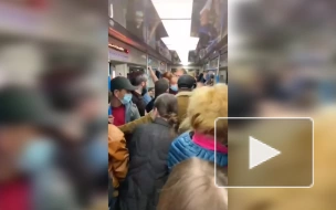 Появилось видео нового конфликта с кавказцами в московском метро