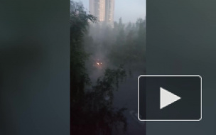 Видео: двор на проспекте Королева весь оказался в дыму