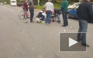 В Лупполово байкеры врезались в пассажирский автобус, есть пострадавшие