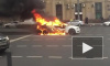 В Москве горящая BMW парализовало Садовое кольцо