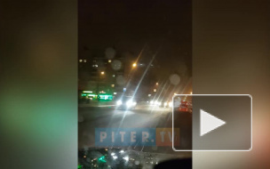 В Колпино авария: полицейский УАЗик въехал в зад иномарке