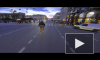 Велосипедист из США заснял на видео свою гонку с нарушением ПДД