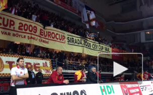 Появилось видео дикого поведения турецких болельщиков на матче с женским волейбольным "Динамо"