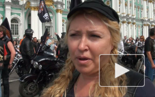 Сотни байкеров на Harley-Davidson открыли мотопробег в центре Петербурга