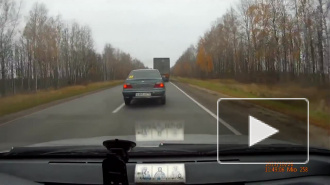 Обгон лоб в лоб. Тамбовский Гастелло на ВАЗ2109 № м194ус68 Обгон лоб в лоб. Тамбовский Гастелло на ВАЗ2109 № м194ус68