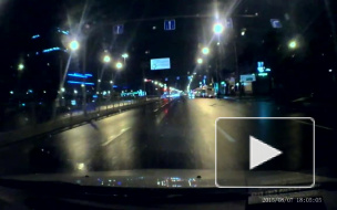 Ночная погоня за BMW по Ленинскому проспекту попала на видео 
