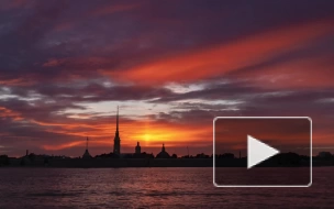 Вечером 23 июня яркий световой столб появился в небе над Петербургом 