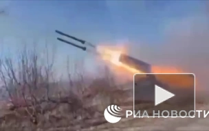 Опубликовано видео боевого применения ТОС-1А "Солнцепек"