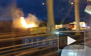 Видео: на ЗСД загорелся мусорный контейнер