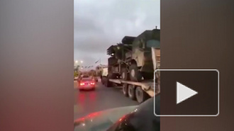 Захваченный российский "Панцирь" провезли по улицам Триполи