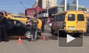 Жесткое видео из Астрахани: маршрутка с пассажирами перевернулась на бок