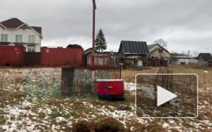 Появилось видео креста, который находится на территории дома Андрея Бовта в Химози