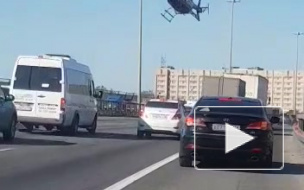 ДТП на КАДе не обошлось без вертолета 