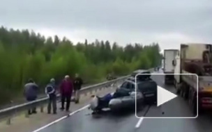 Жуткое видео из Карелии: в тройном ДТП погибли люди