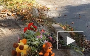 Жители Ейска несут цветы и игрушки к дому, во двор которого упал самолет